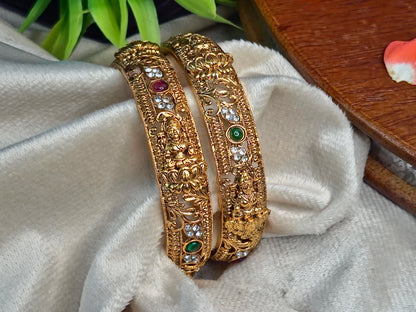 Antique Lakshmi and Floral Bangles